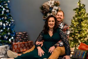A couple at Christmas