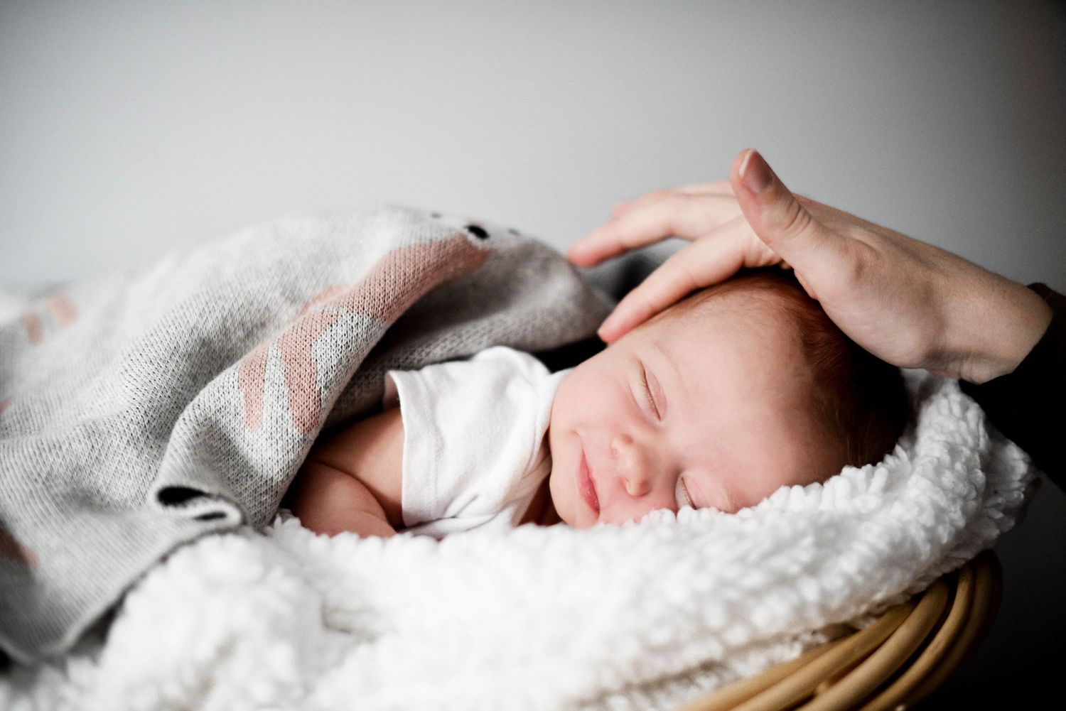 New baby born smiling newborn photographer montreal