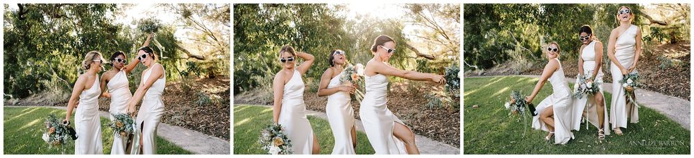 Bridesmaids having fun