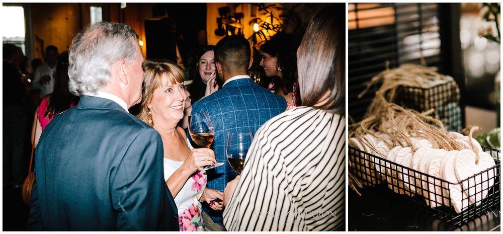 Candid of the guests at the reception