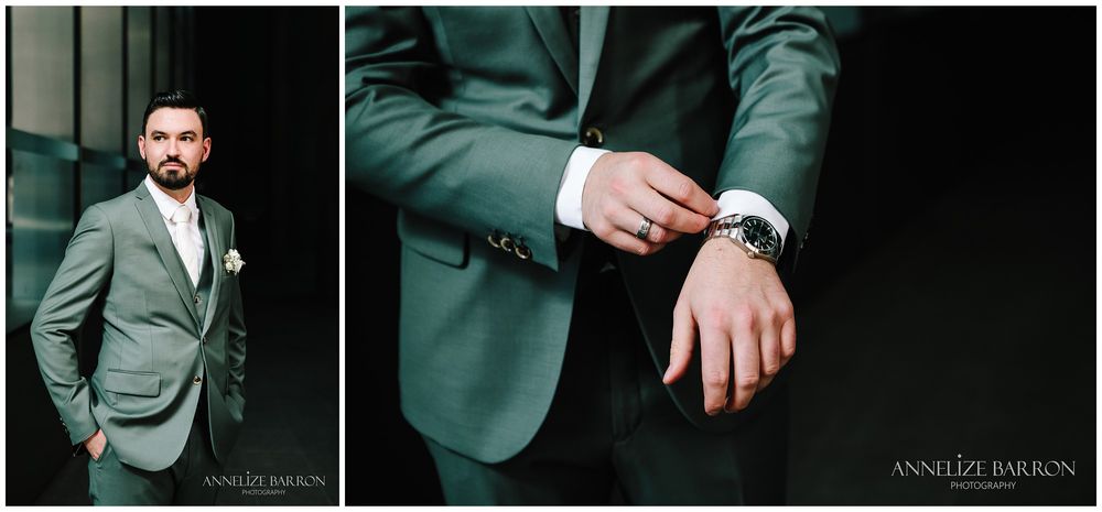 Groom detail portraits before his COMO the Treasury wedding