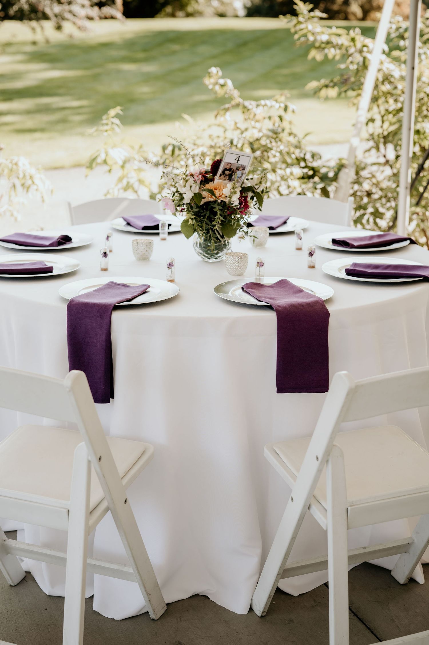 summer wedding table decor