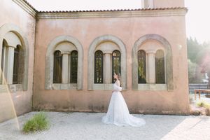 Elli Nicole Bridal wedding dress worn by a woman at Avianto Venue.