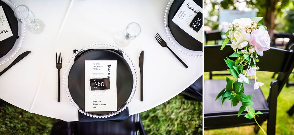 parkland washington state backyard summer wedding and reception