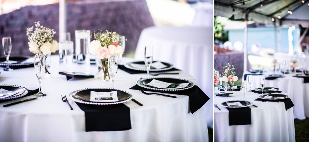 parkland washington state backyard summer wedding and reception