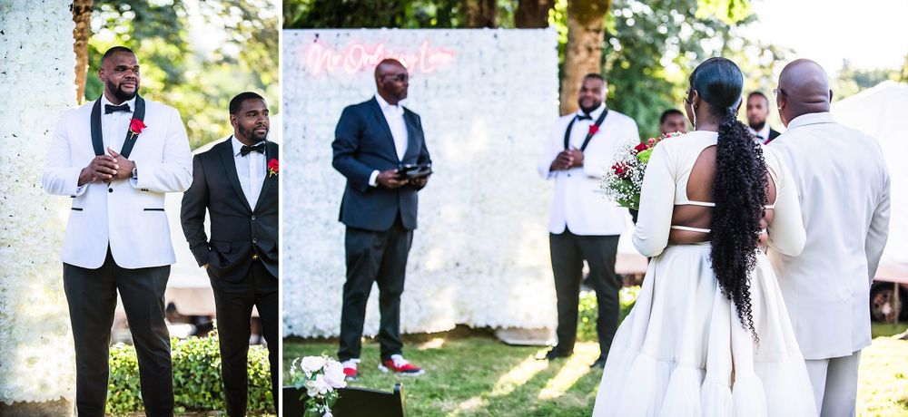 parkland washington state backyard summer wedding and reception