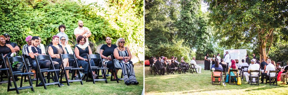 parkland washington state backyard summer wedding and reception