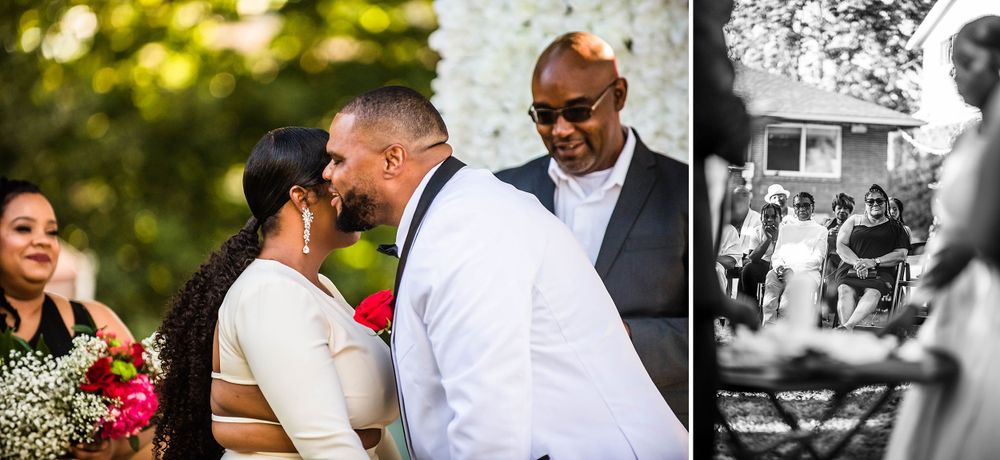 parkland washington state backyard summer wedding and reception