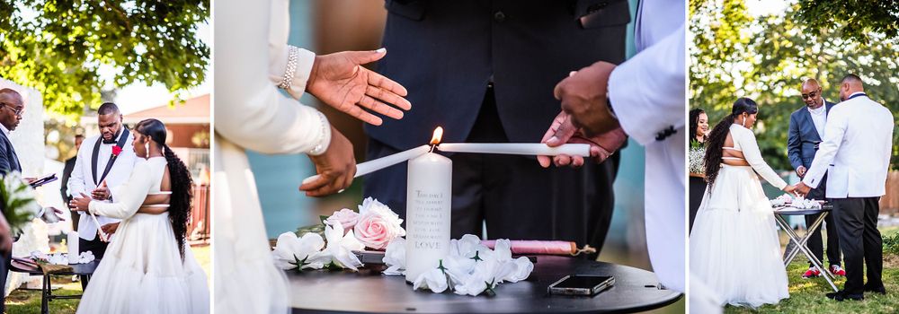 parkland washington state backyard summer wedding and reception