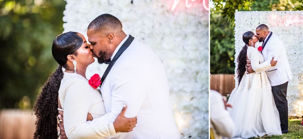 parkland washington state backyard summer wedding and reception
