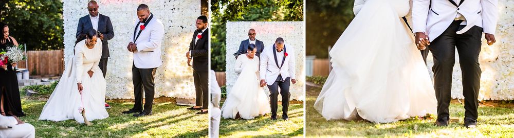 parkland washington state backyard summer wedding and reception