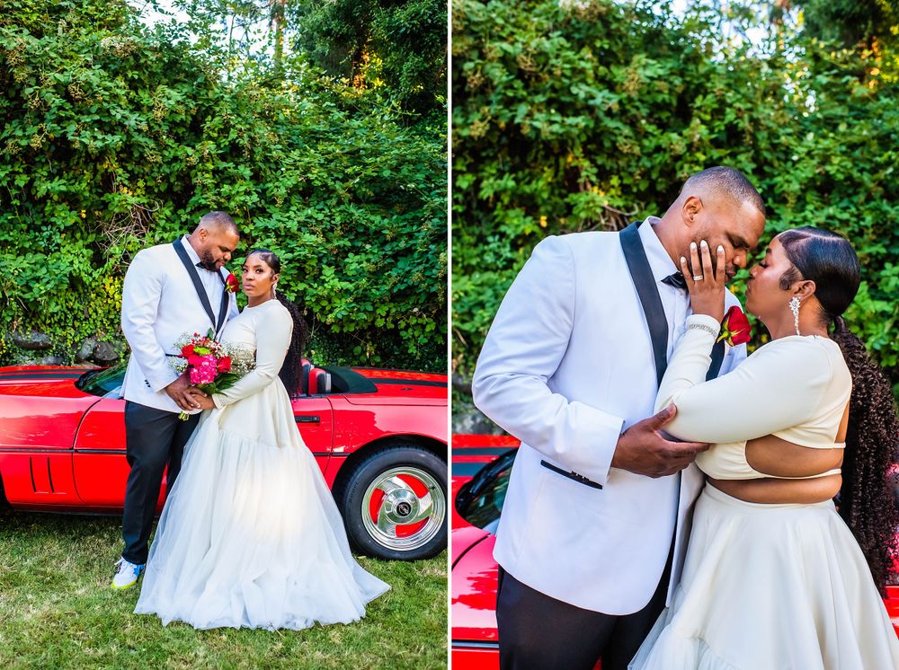 parkland washington state backyard summer wedding and reception