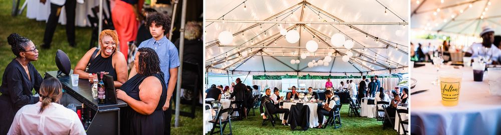 parkland washington state backyard summer wedding and reception