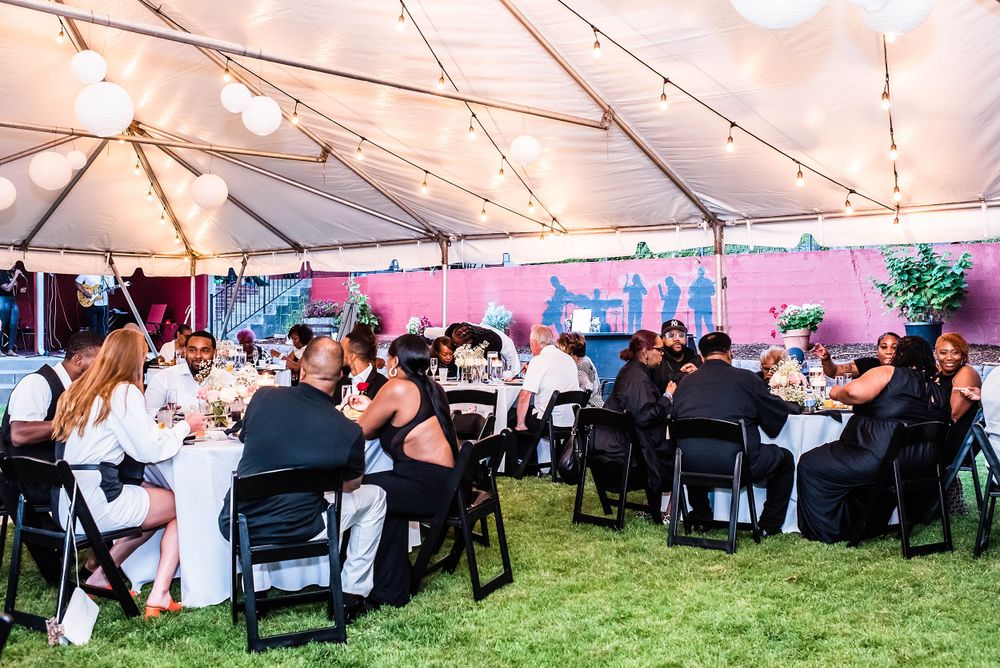 parkland washington state backyard summer wedding and reception