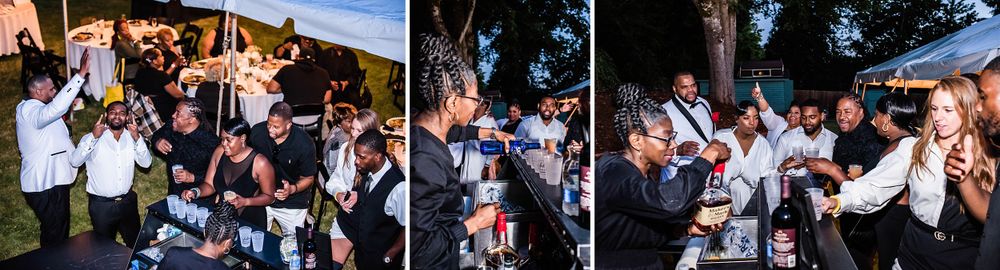 parkland washington state backyard summer wedding and reception