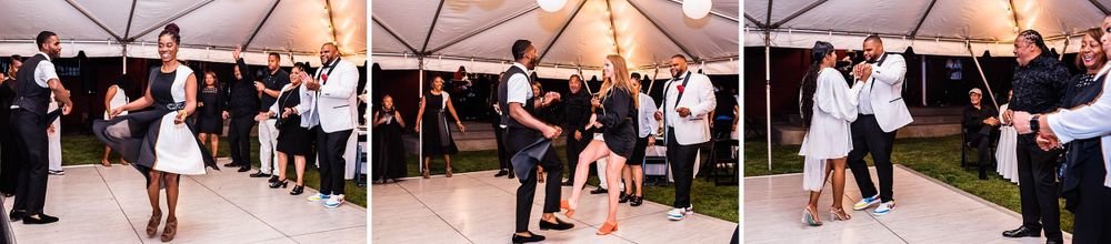parkland washington state backyard summer wedding and reception