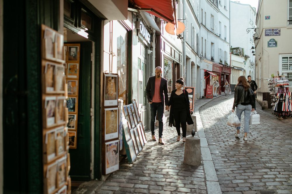 Paris engagement photo shoot