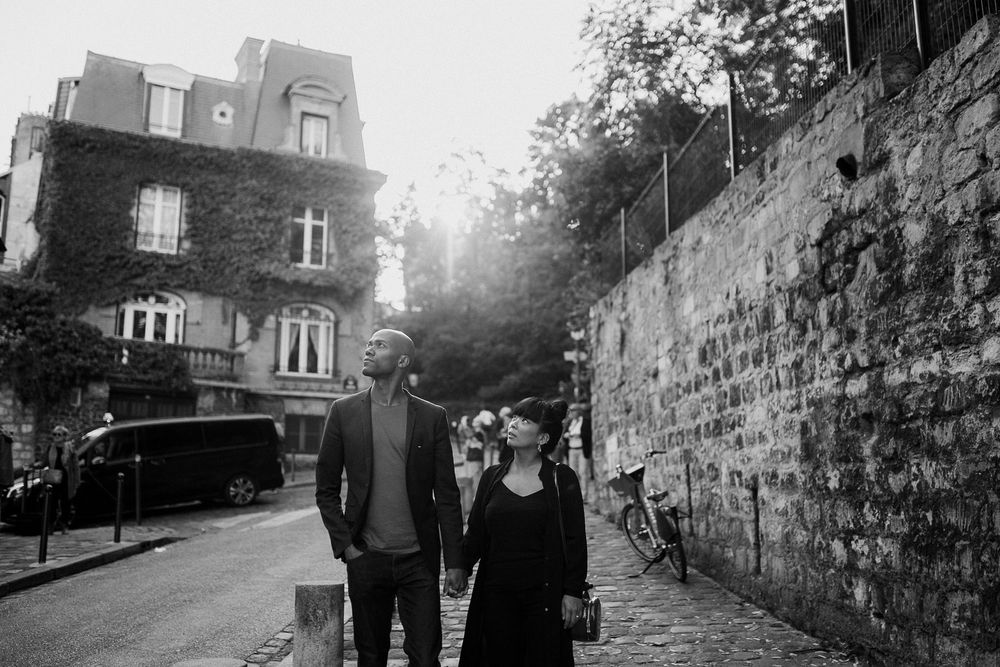 Paris engagement photo shoot