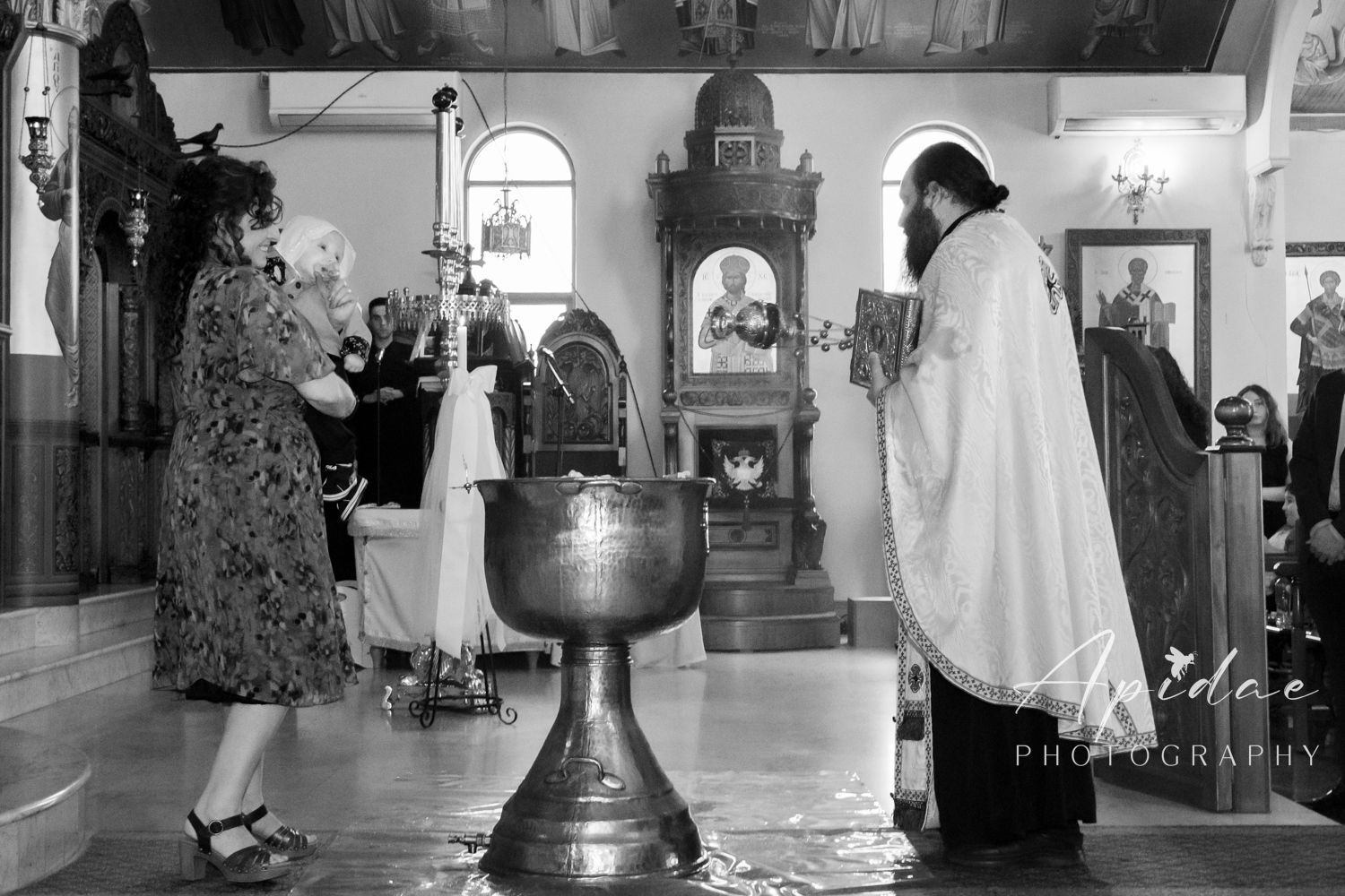 Orthodox Baptism Christening Church Photography St Albans St Paraskevi Baby Priest Nouno Nouna Godparents Dance