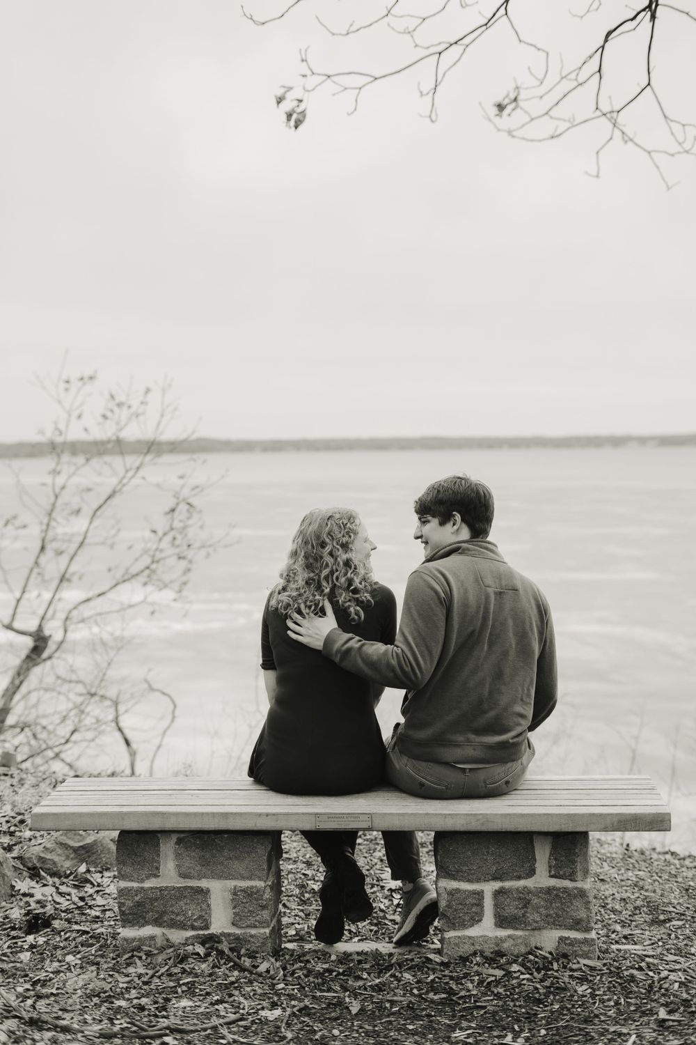 icy lake mendota - couple photography in madison wisconsin