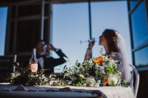 Intimate wedding hosted by Carriage Lane Elopements at Lake on the Mountain near Picton, Ontario