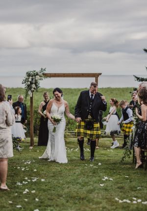 A backyard wedding along the water in Little Sands, Prince Edward Island