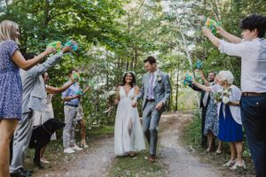 An intimate wedding on the lake near Perth, Ontario