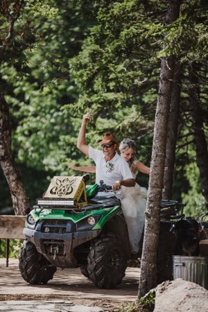 A small wedding on a lake near New Ross, Nova Scotia