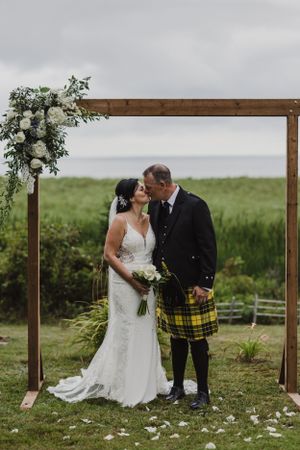 A backyard wedding along the water in Little Sands, Prince Edward Island