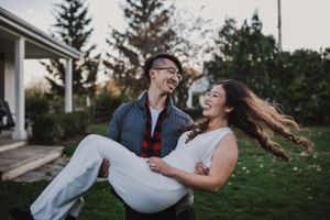 A wedding celebration with friends at Cressy House in Prince Edward County, Ontario