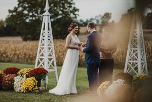 A backyard wedding at Cunningham House in Picton, Ontario
