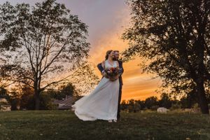 A backyard wedding at Cunningham House in Picton, Ontario