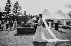 A backyard wedding along the water in Little Sands, Prince Edward Island