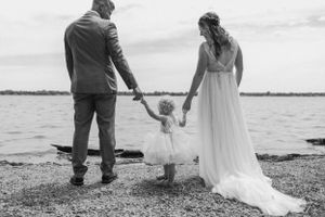 Intimate backyard wedding in Belleville, Ontario