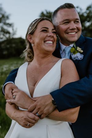 Bride and groom photos at Healy Farm Events in Kentville, Nova Scotia. Charlotte Buckle Photography