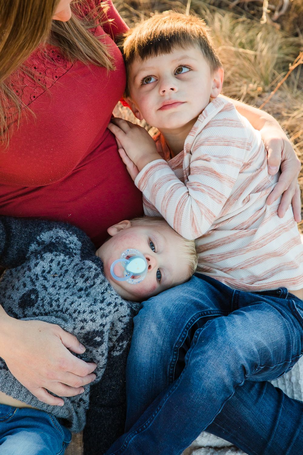 laying with mommy keystone
