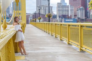 A stylish senior portrait capturing the essence of what it means to be young