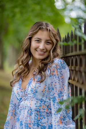 vibrant vines frame this beautiful girl's face