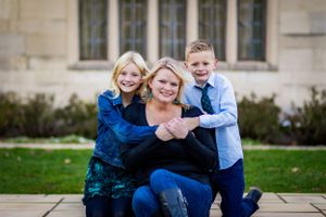 What mom doesn't want to be hugged by her kids?  Crisp, colorful, vibrant photo