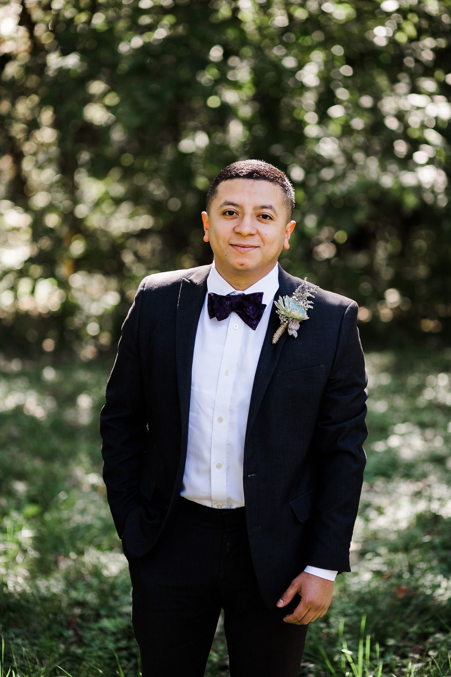 Natural light groom portrait by Hudson Valley photographer