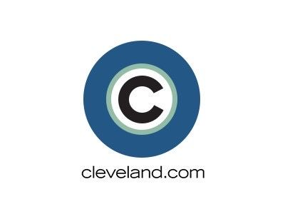 Simple blue circular logo for Cleveland.com with white C in center.