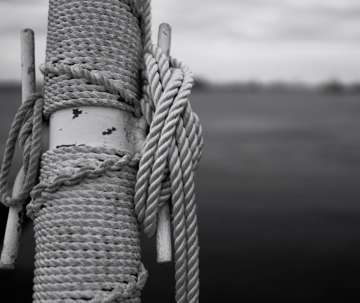 lines on the deack of the USS Wisconsin