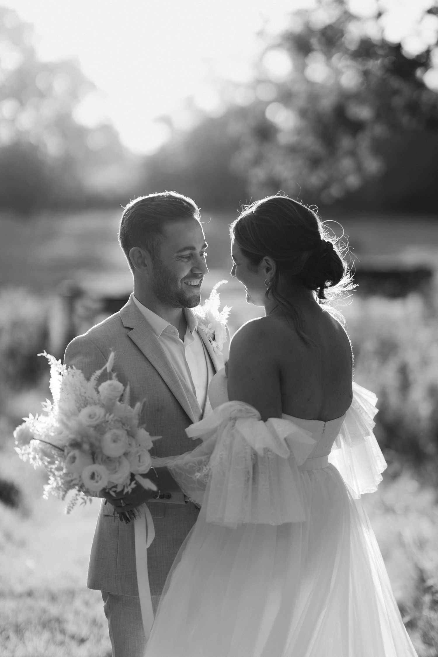 Somerset-pennard-house-wedding-bride-and-groom-sunset
