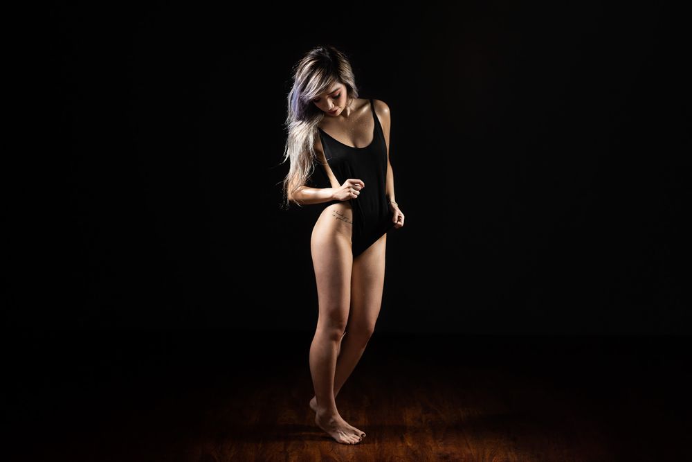 Female boudoir portrait photography session in Buffalo, NY