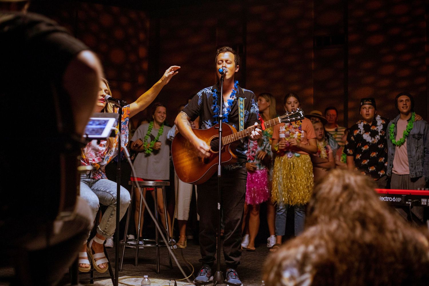 Church live event photography capturing candid moments and atmosphere, photographed by Sierra Lopez Productions.