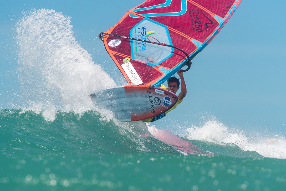 Edvan de Souza BRA250 ripping at his home spot of Jeri in Brasil