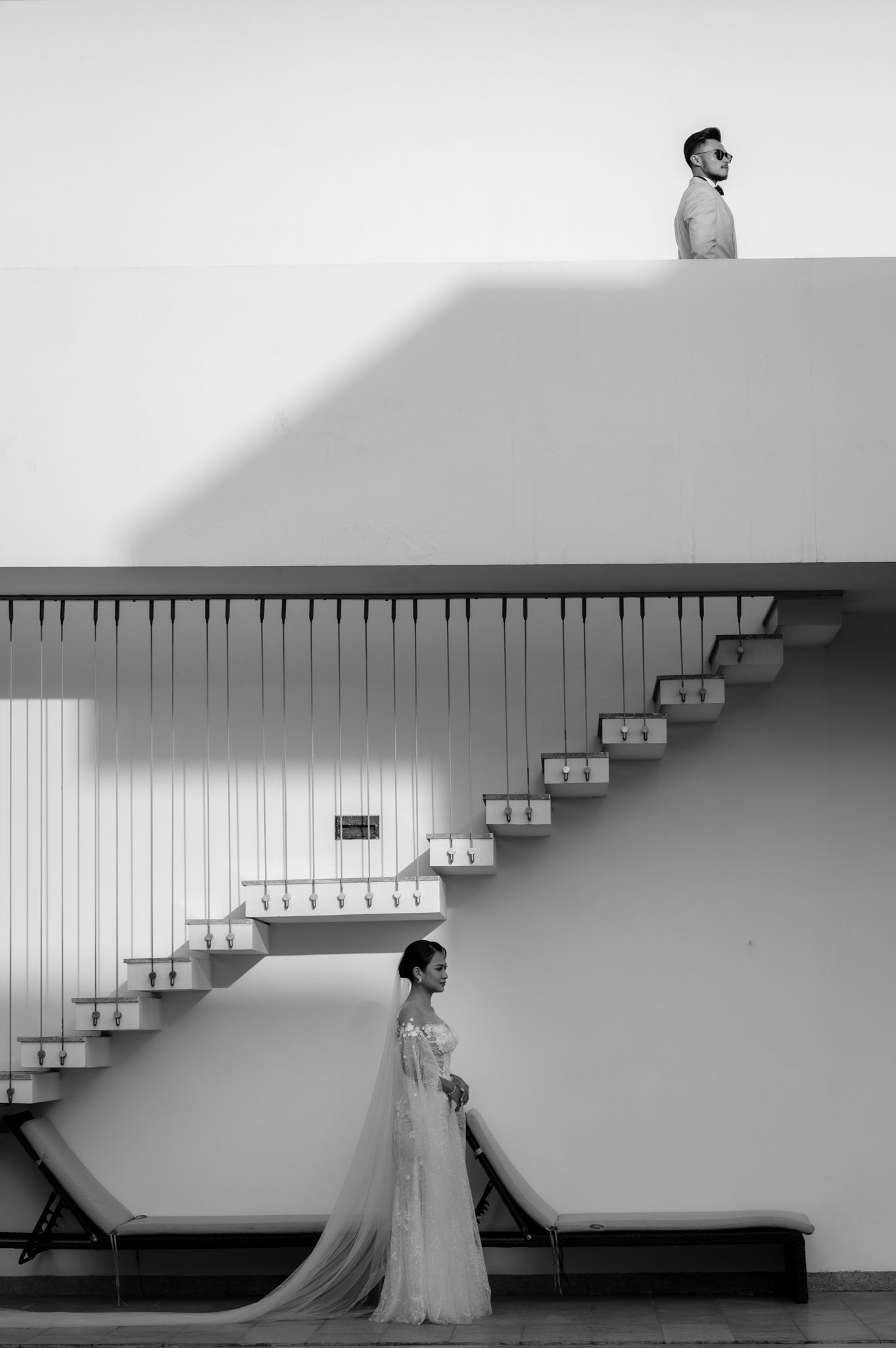 Emotional cinematic photography by Che Hoang Huy for Symphony by H Studio weddings.