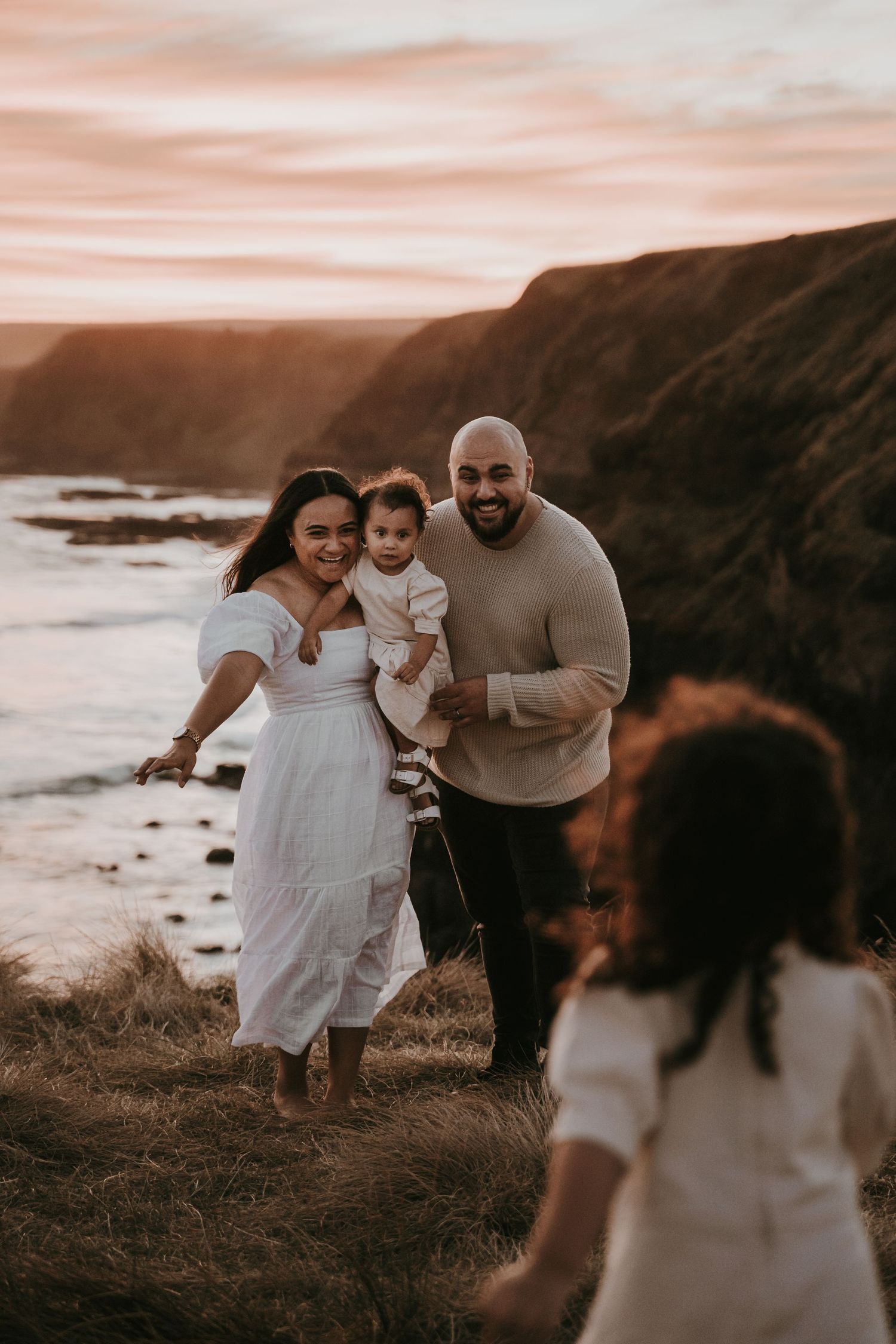 Outdoor Family Sunset session in Mornington Peninsula