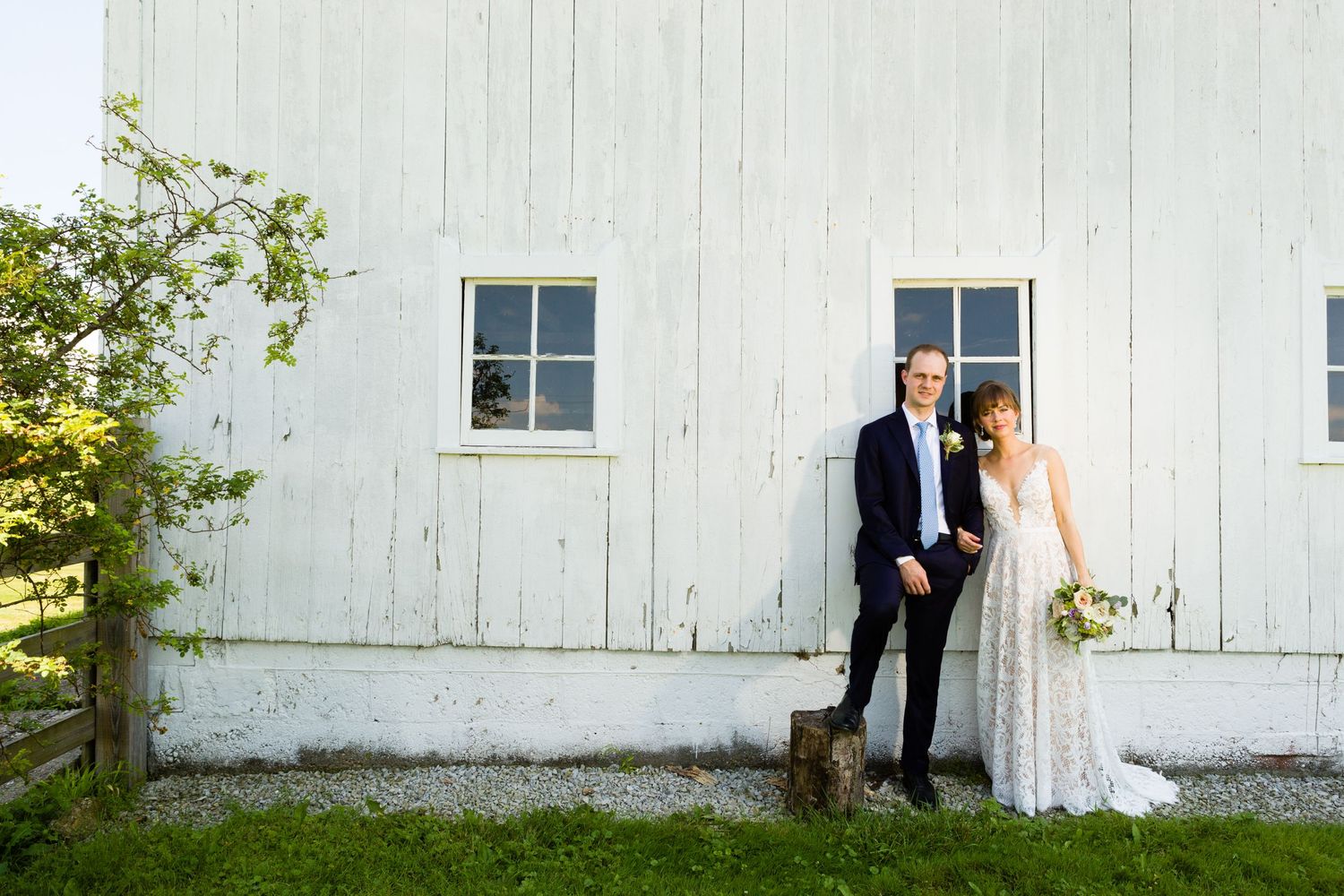 Intimate garden wedding in Zionsville
