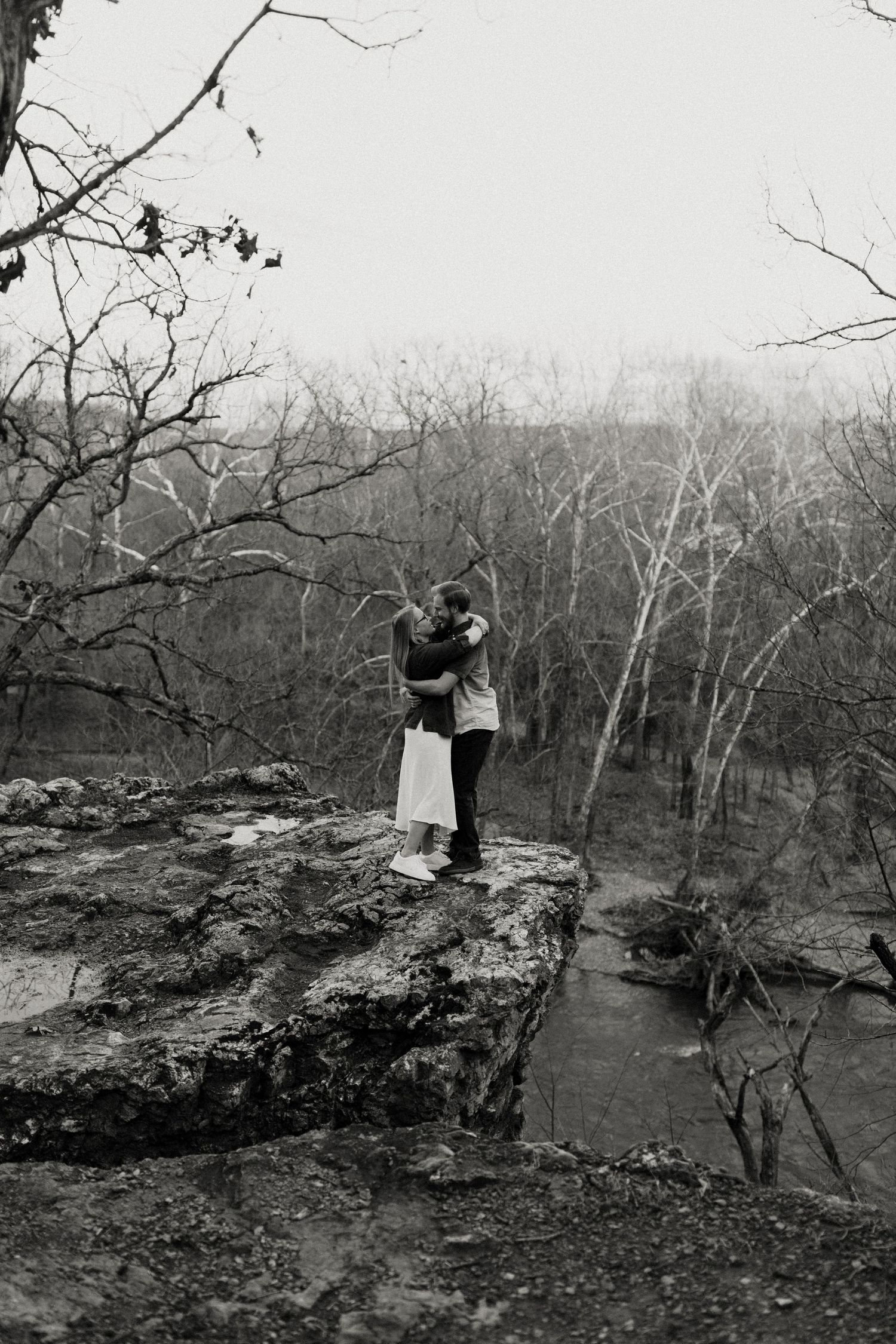 Lifestyle couples portrait in Joplin, Missouri with movement-focused posing and intimate storytelling.